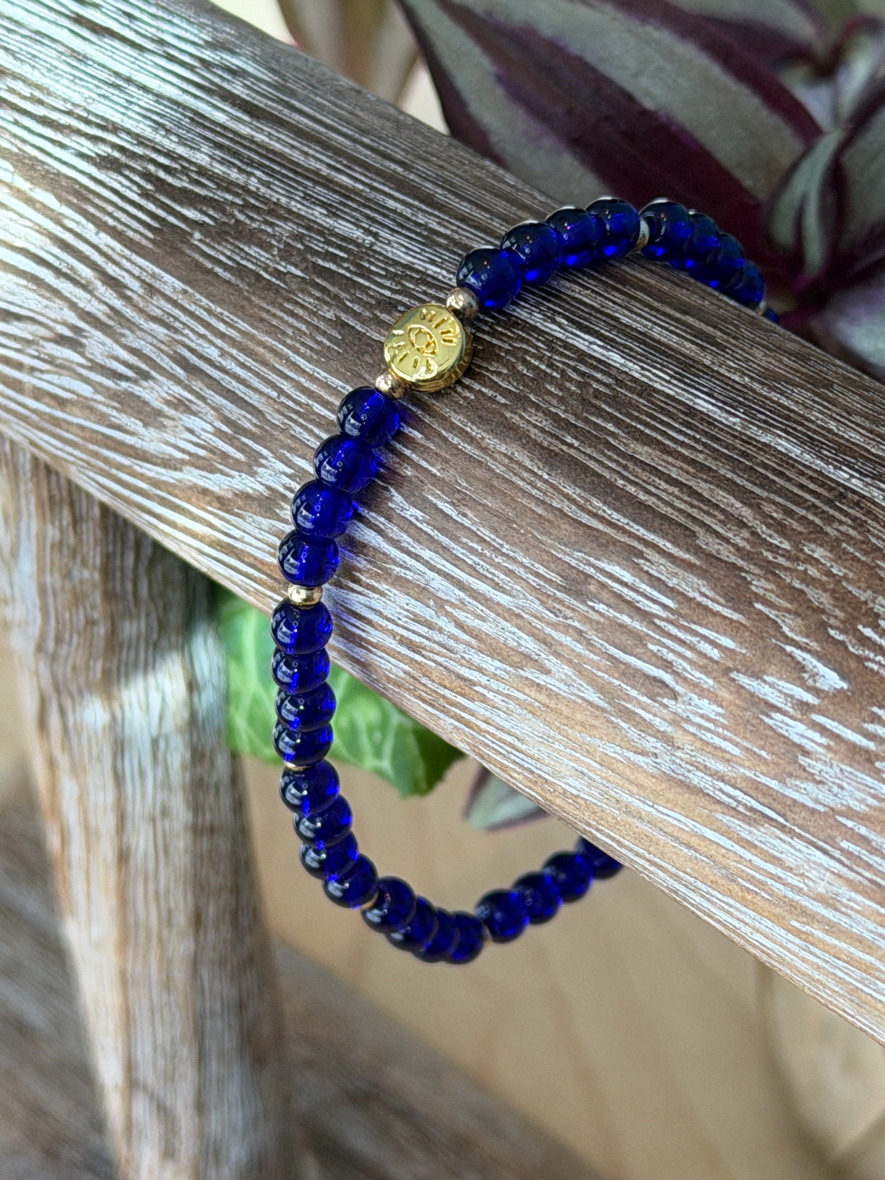 Single Bracelet Blue Glass Evil Eye @Evanston Made Storefront