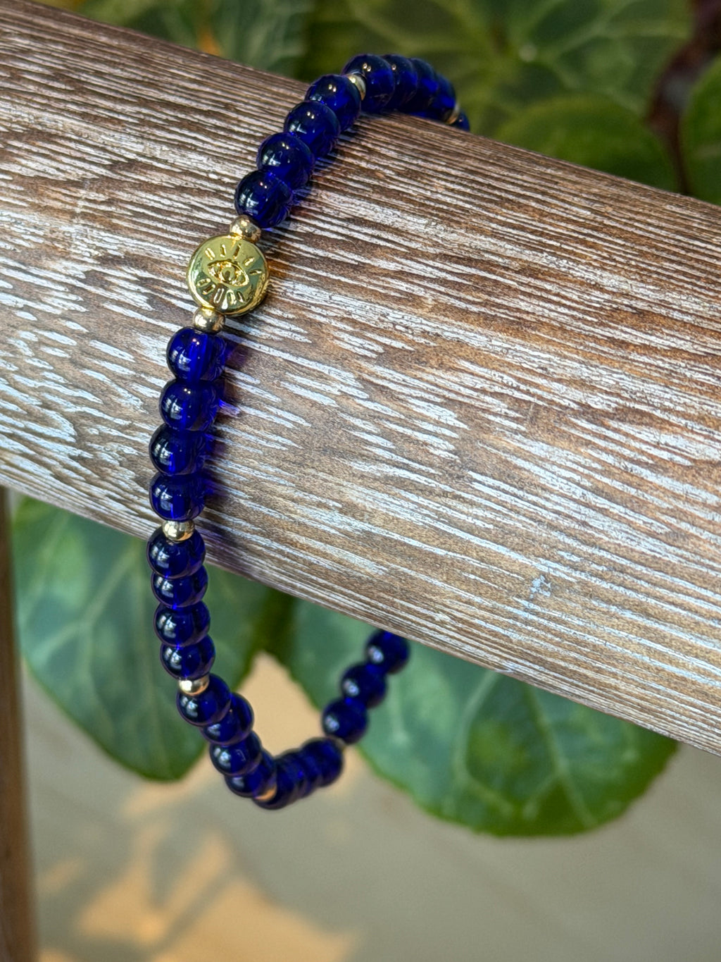 Single Bracelet Blue Glass Evil Eye @Evanston Made Storefront