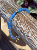Single Bracelet Baby Blue Glass @Evanston Made Storefront