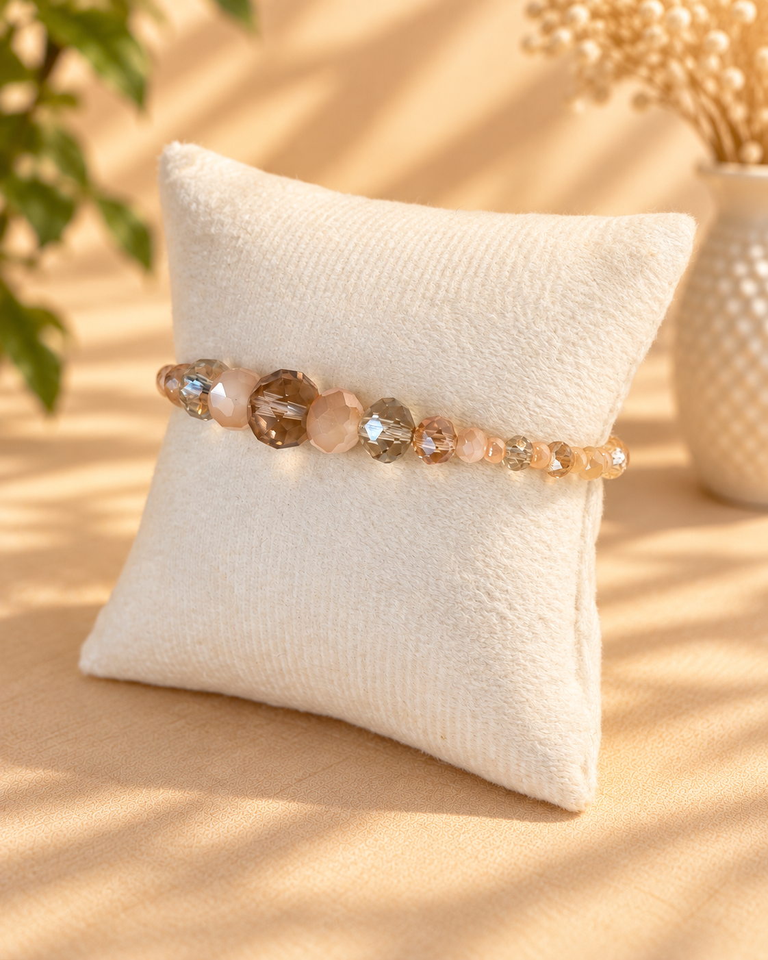 Glass crystal faceted Bracelet