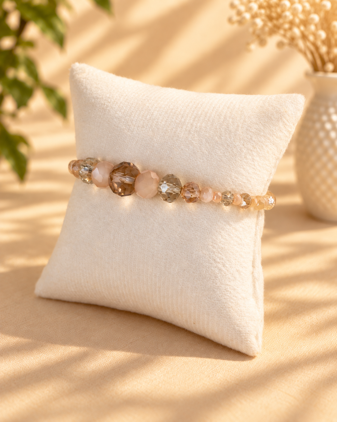 Glass crystal faceted Bracelet