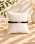 Black Glass Beads Evil Eye Bracelet