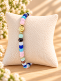 Multi Glass Evil Eye Single Bracelet