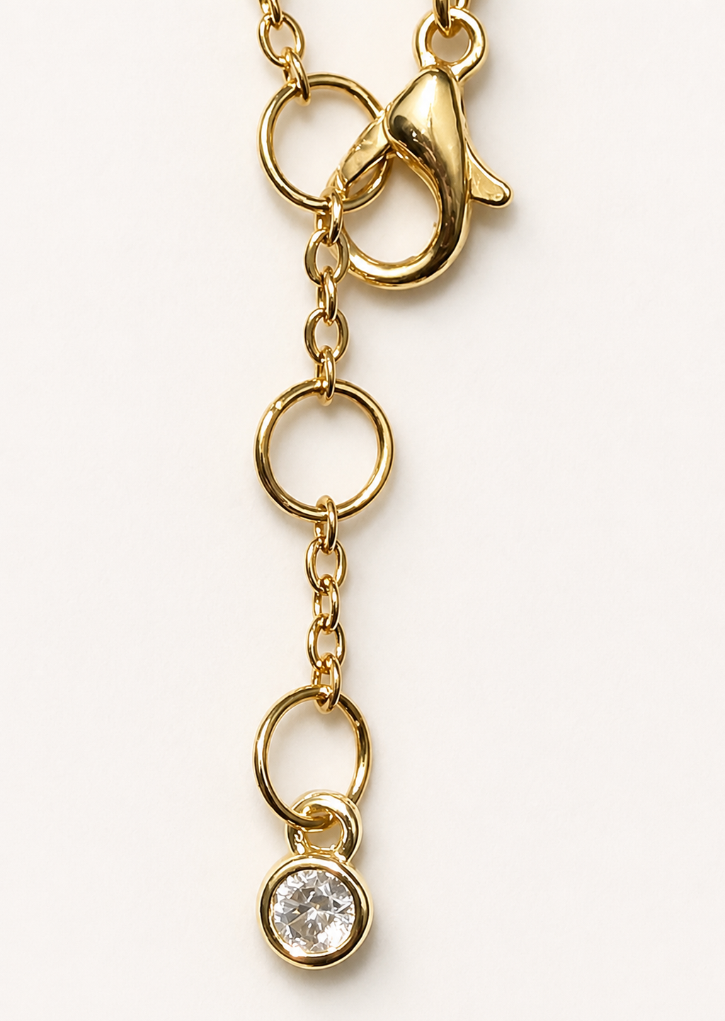 Sapphire 2mm beads with gold filled satellite chain