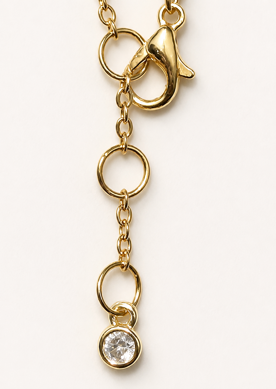 Sapphire 2mm beads with gold filled satellite chain