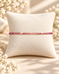 Aria bracelet #12 2mm Tourmaline & Pearl with 14k gold plated accents*