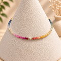 Aria bracelet #18 Sapphires, freshwater pearls, 14k filled accents*