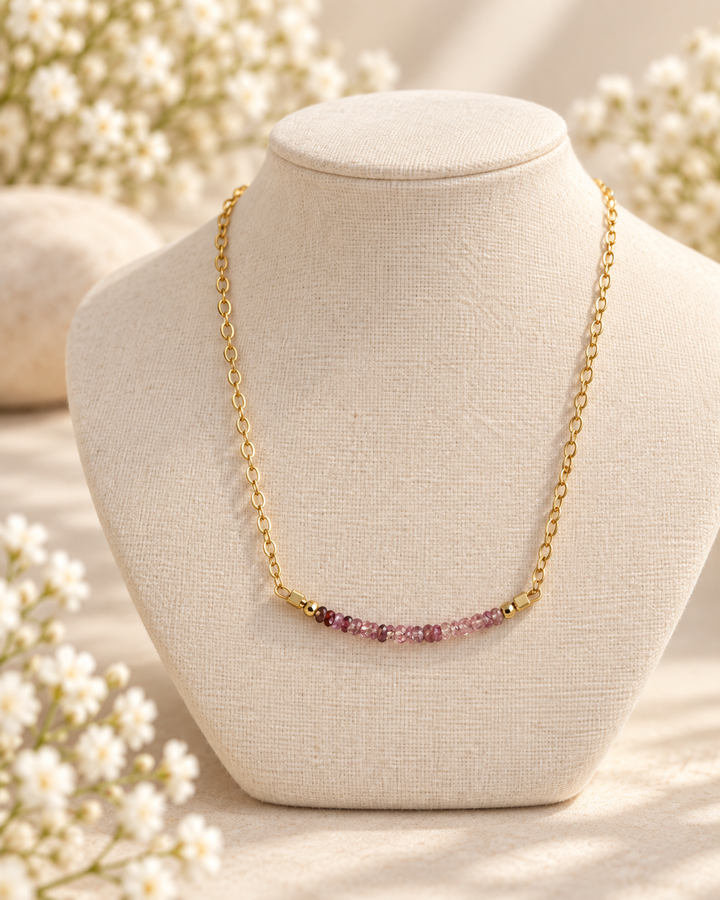 Purple/Pink Sapphire necklace