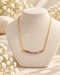 Purple/Pink Sapphire necklace
