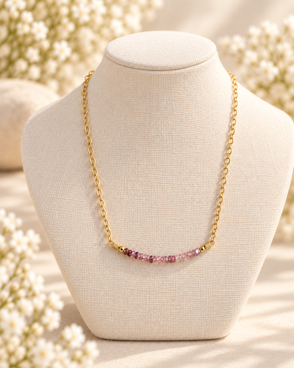 Purple/Pink Sapphire necklace