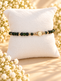 Single Bracelet Forest Green Glass
