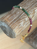 Aria bracelet #6 Sapphire & Pearl wit 14k gold plated accents
