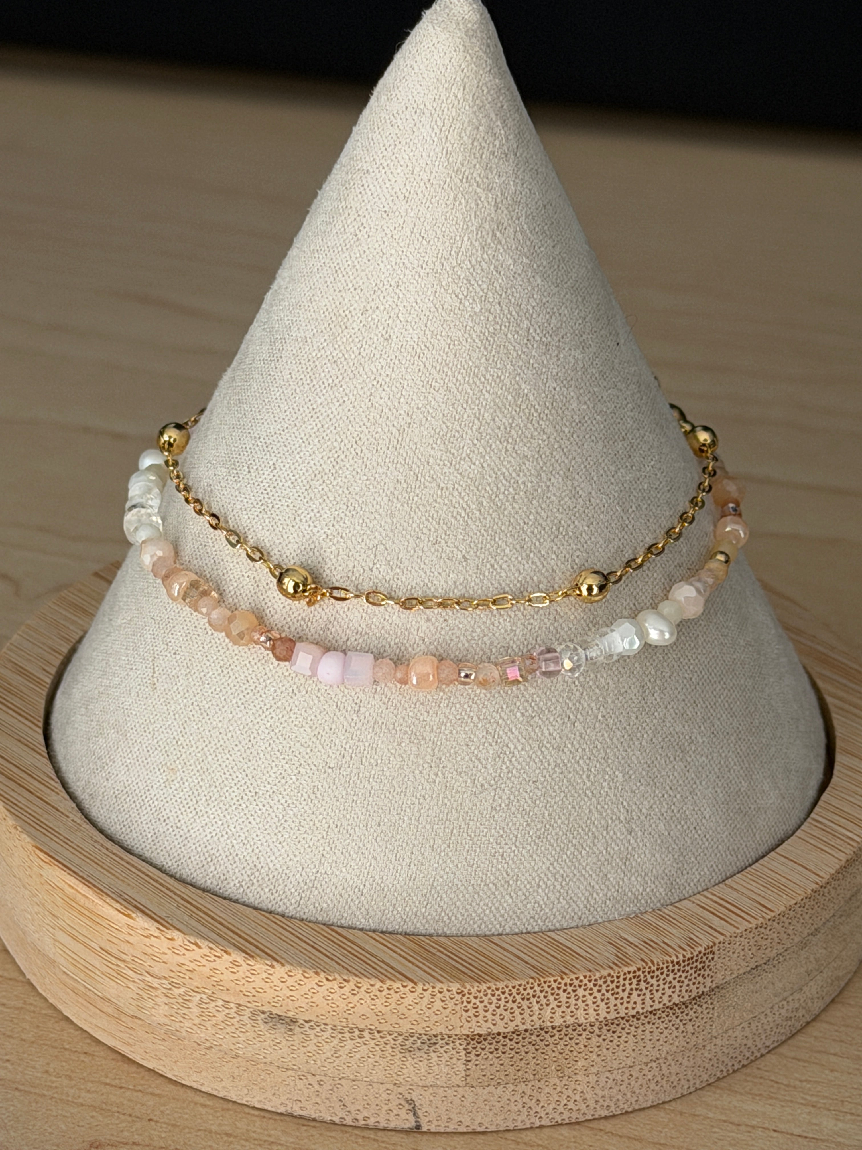 Duet bracelet #13 Light Pink