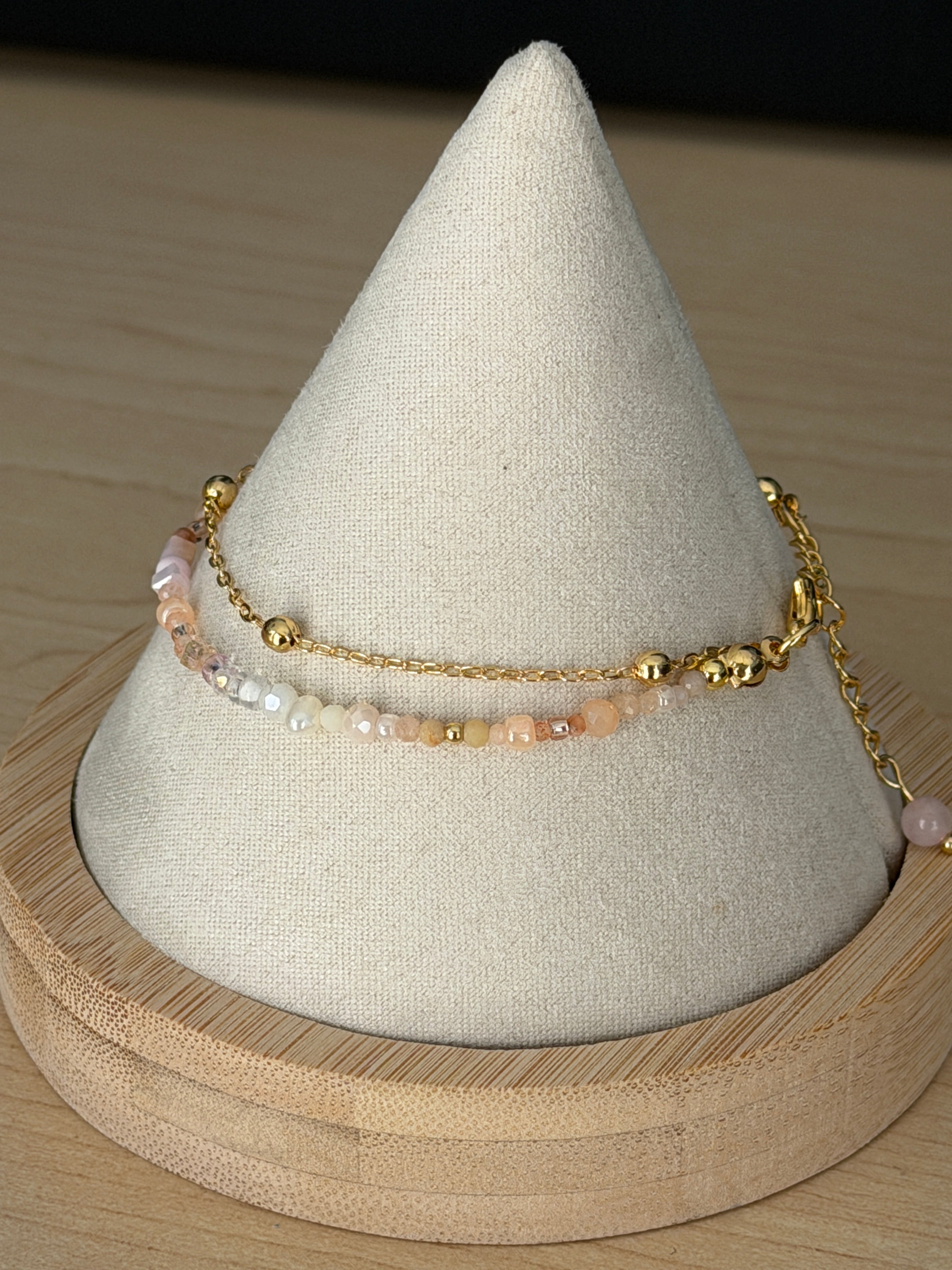 Duet bracelet #13 Light Pink