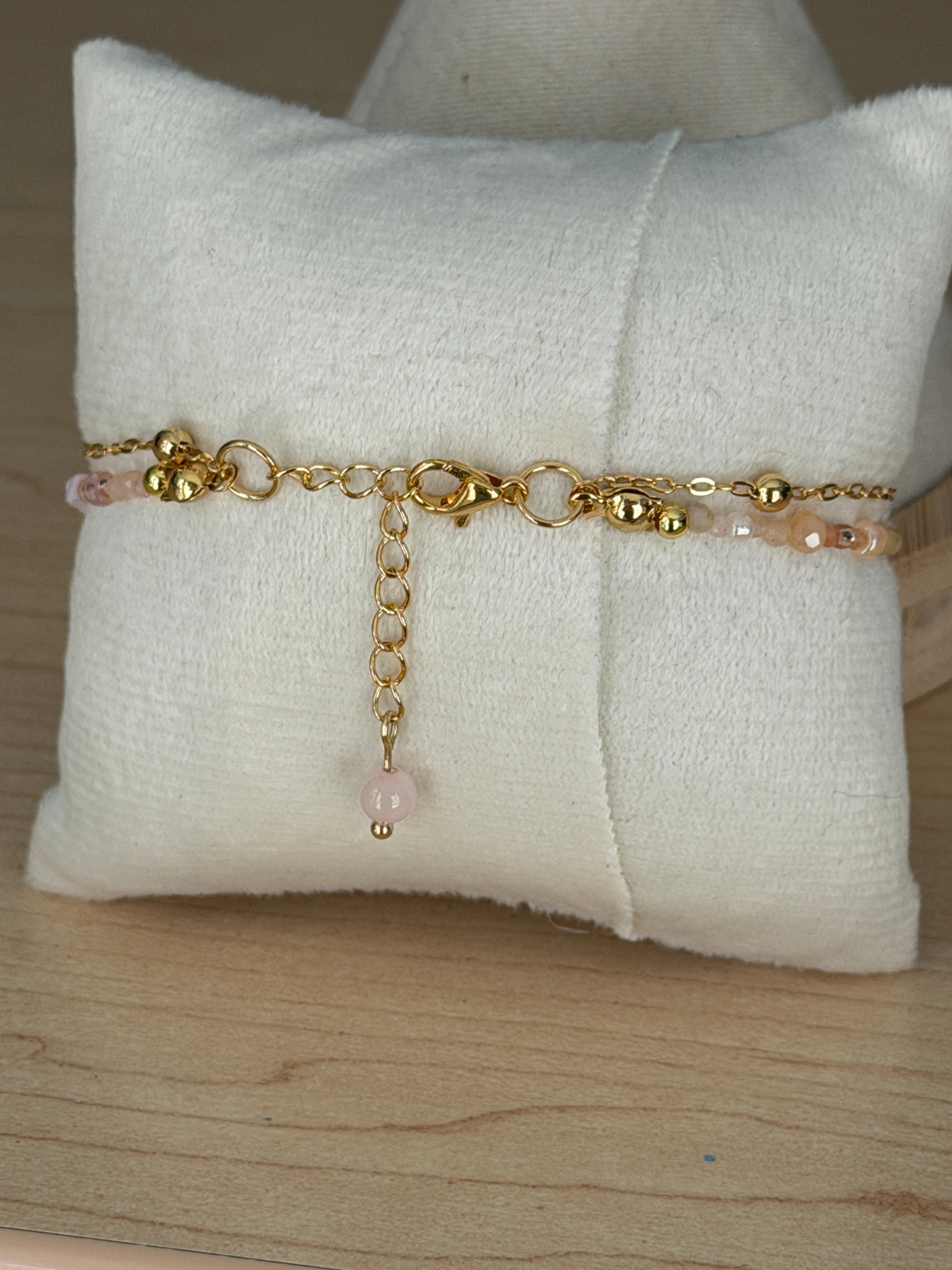 Duet bracelet #13 Light Pink