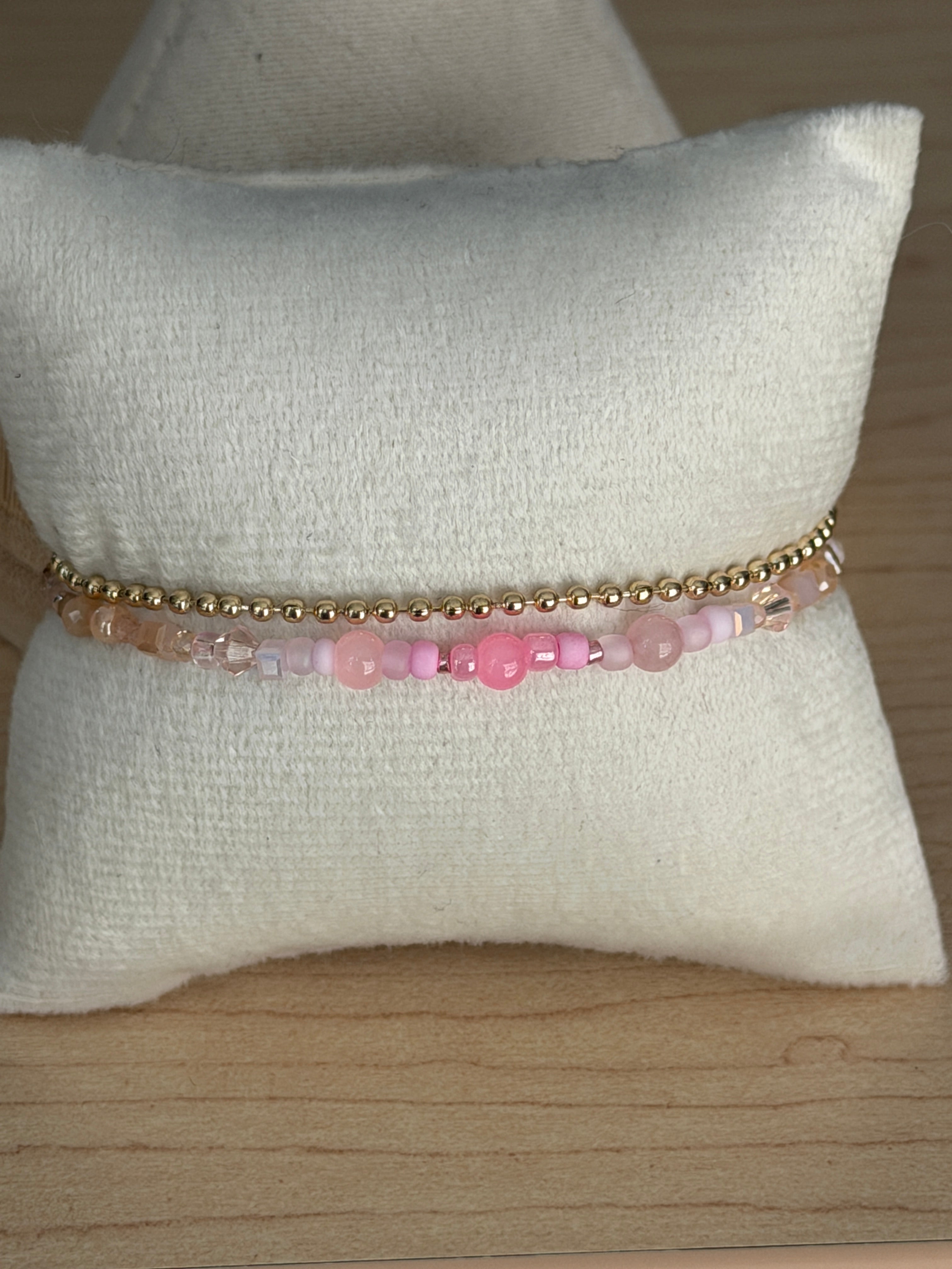 Duet bracelet #14 Pink