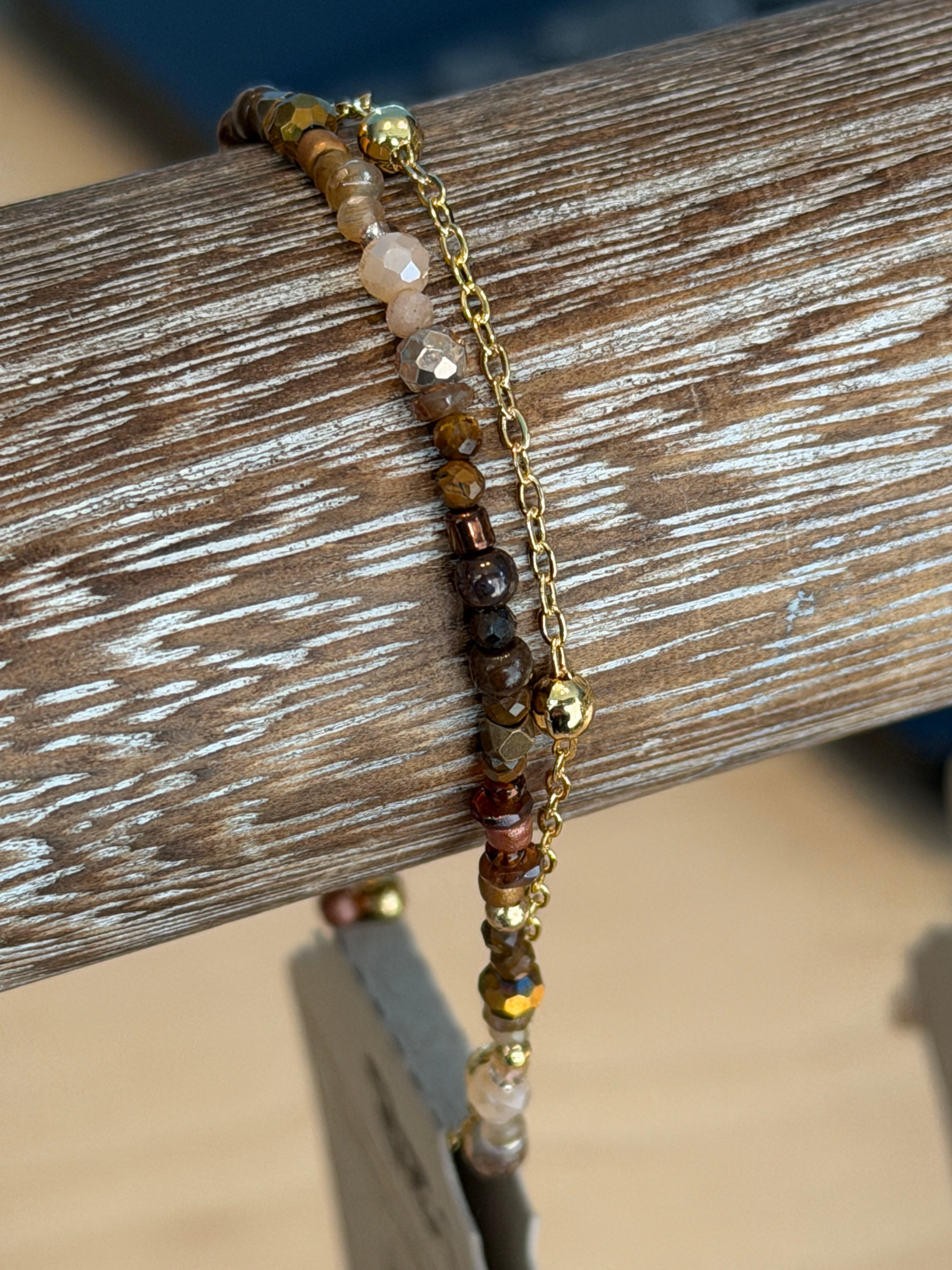 Duet bracelet #9 Brown