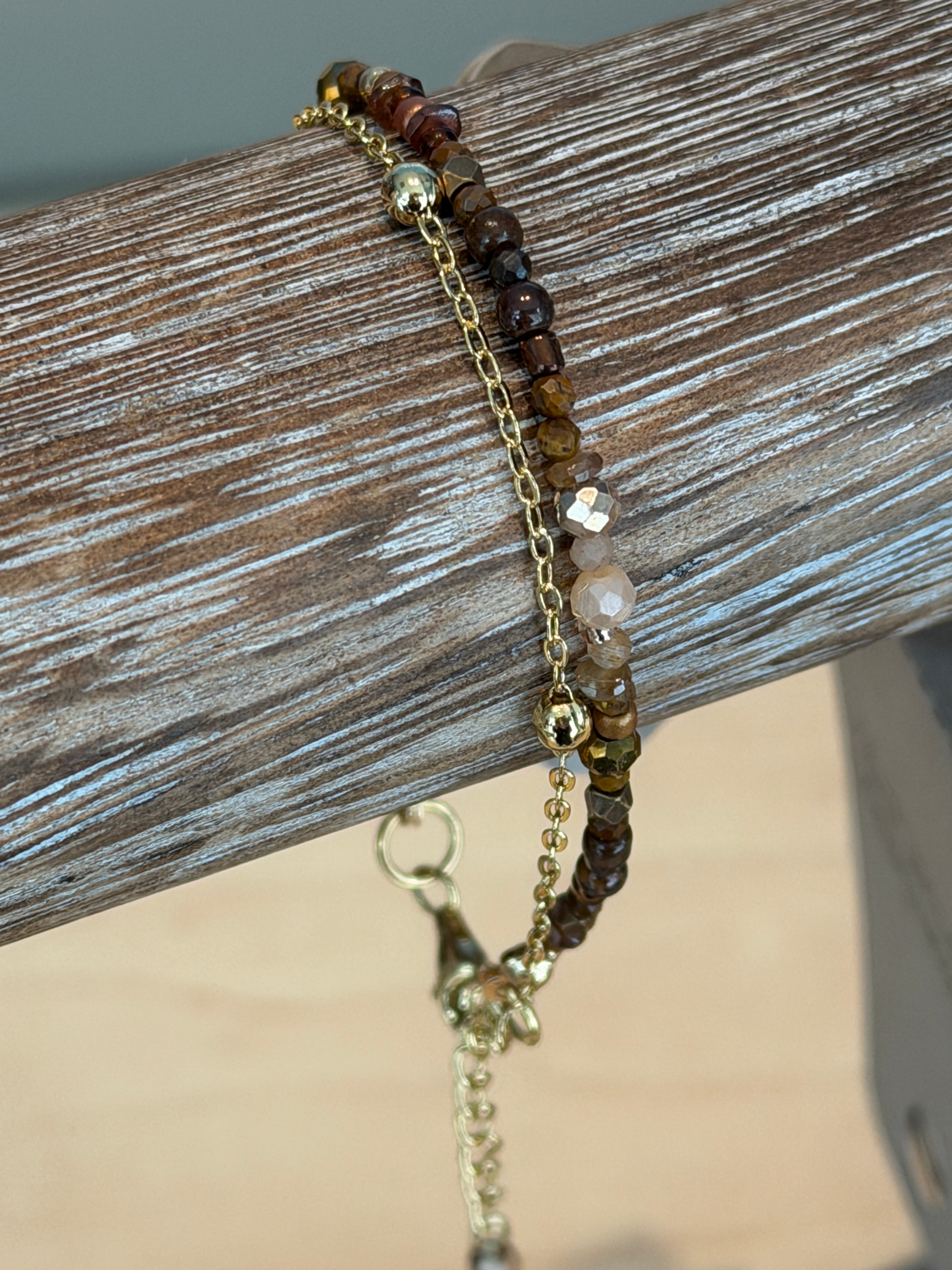 Duet bracelet #9 Brown