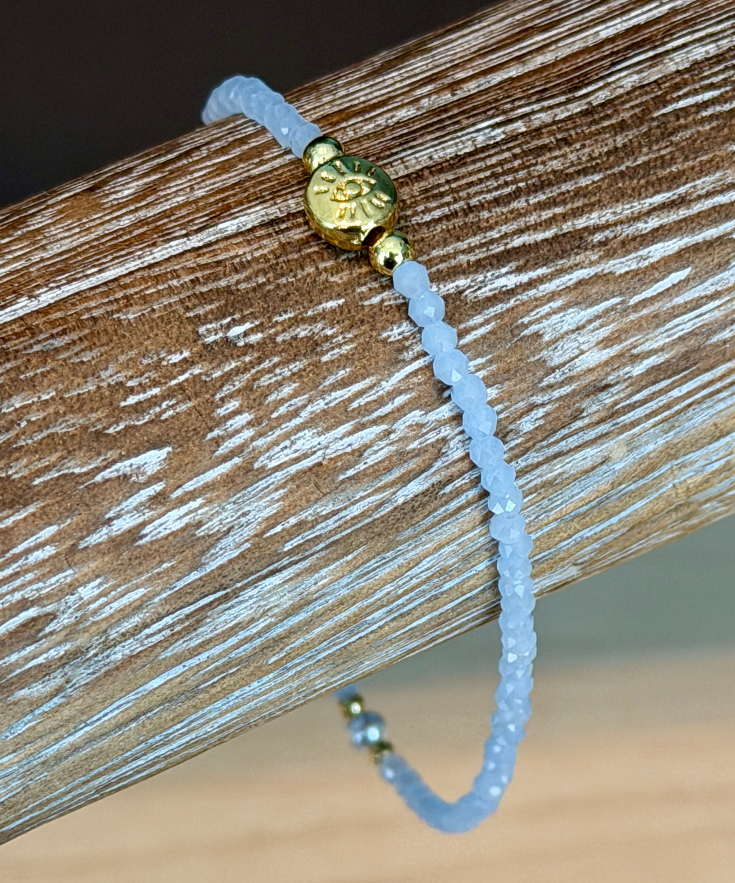 Solo bracelet #13 Blue crystals