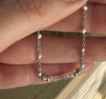 Amethyst 4mm with stainless steel chain