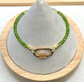 Solo bracelet #21 4mm jade beads and 18k gold filled